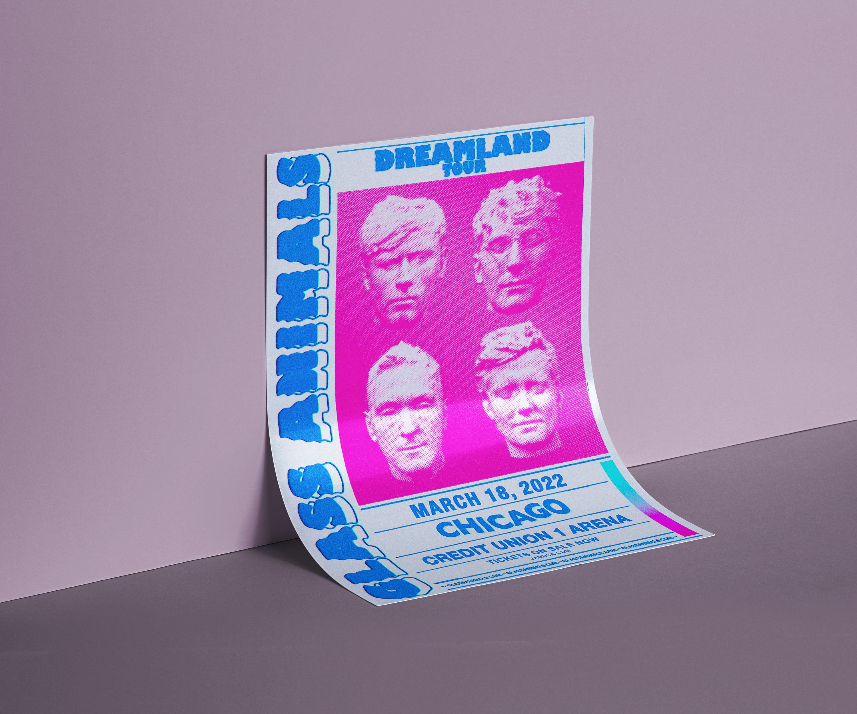 Glass Animals Concert Poster, Glass Animals Print, Indie Rock Poster