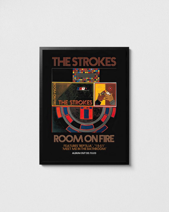 The Strokes Poster, the Strokes Room on Fire Print, Rock The Strokes Poster, the Strokes Room on Fire Print, Rock