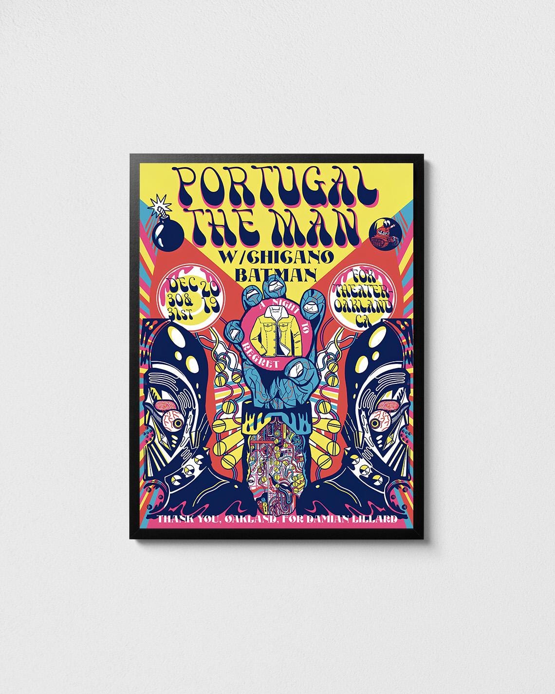 Portugal the Man Poster: Fox Theater Oakland Concert Print - Etsy