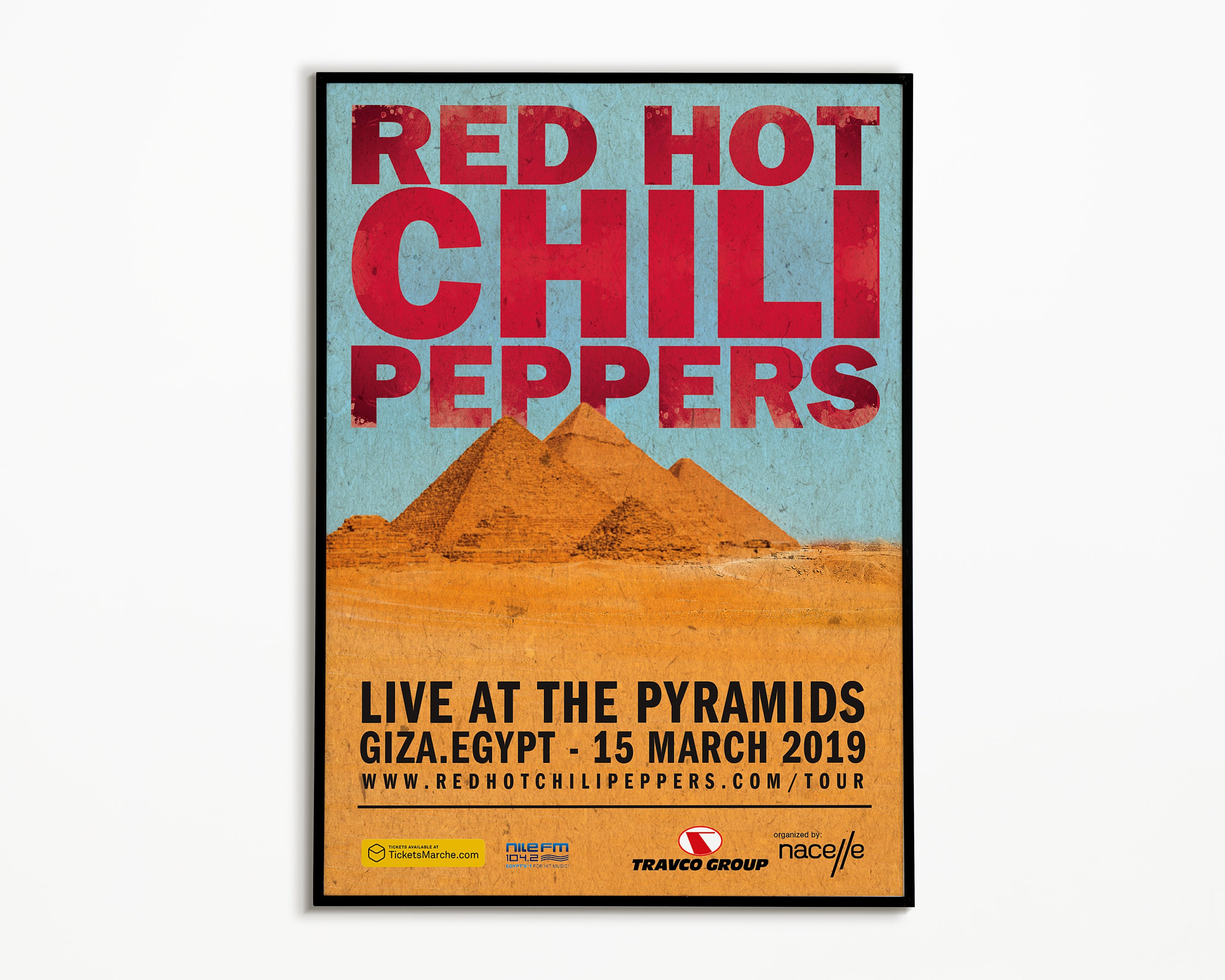 Red Hot Chili Peppers Concert Poster, Red Hot Chili Peppers