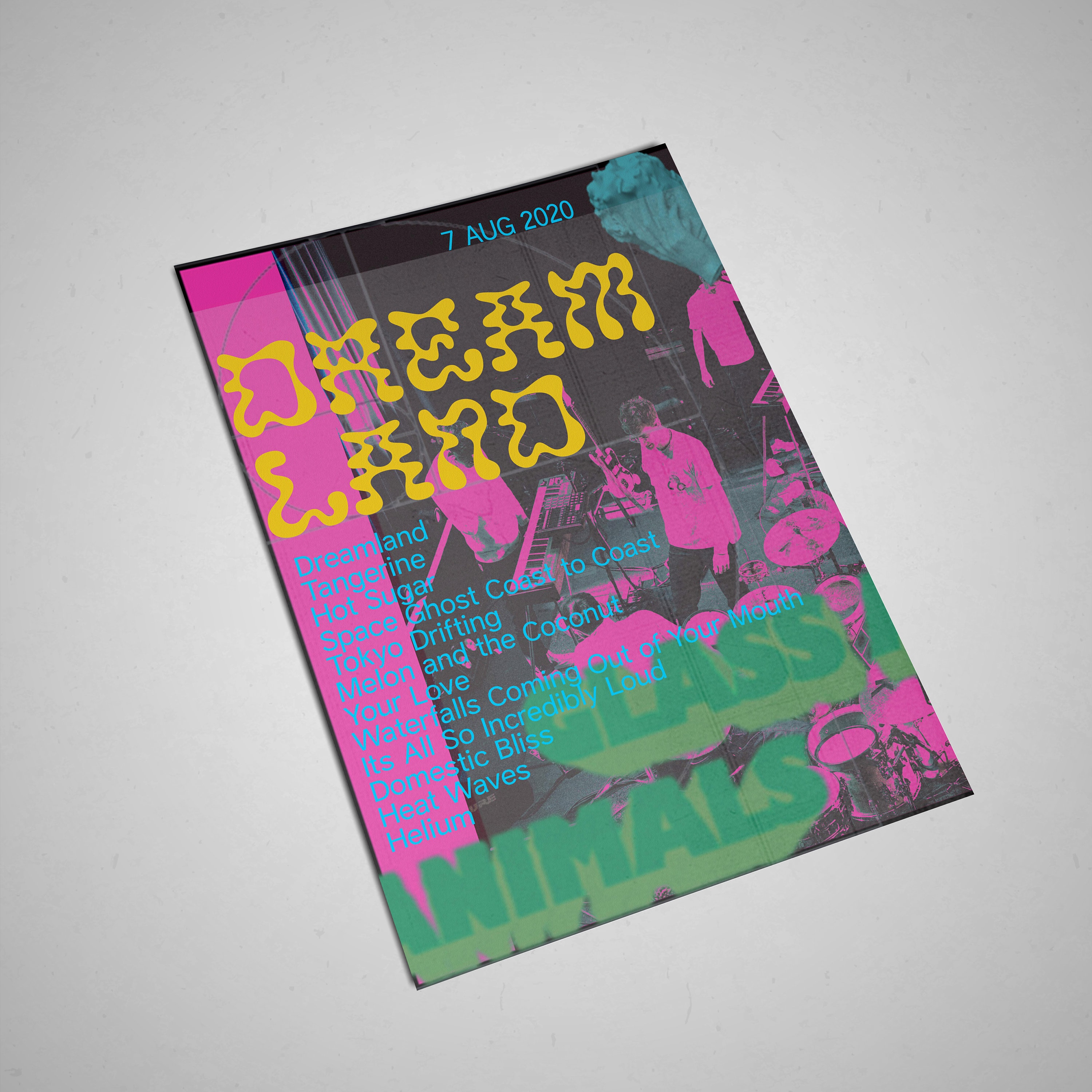 Glass Animals Poster Glass Animals Dreamland Tracklist Etsy