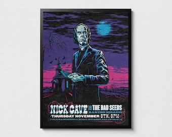 Nick Cave & the Bad Seeds Concert Poster: Gothic Rock Art - Etsy