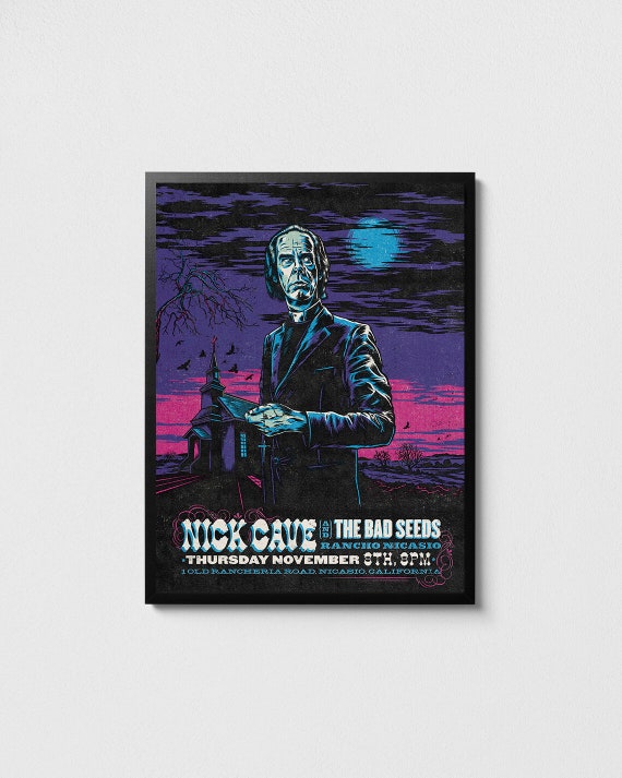 Nick Cave & the Bad Seeds Concert Poster: Gothic Rock Art - Etsy
