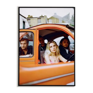 Wolf Alice Band Poster: Indie Rock Music Art, Vintage Car Photo