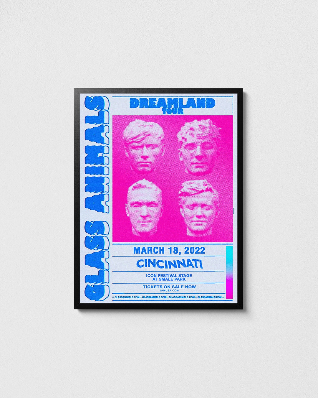 Glass Animals Concert Poster in Cincinnati, Glass Animals Poster, Indie
