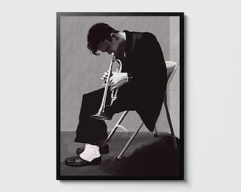 Chet Baker 'But Not for Me' Poster: Vintage Jazz Art Print