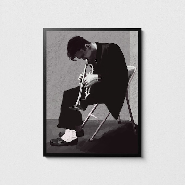 Chet Baker 'But Not for Me' Poster: Vintage Jazz Art Print