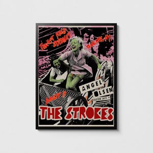 White Stripes, the Strokes Vintage Concert Poster Print - Etsy