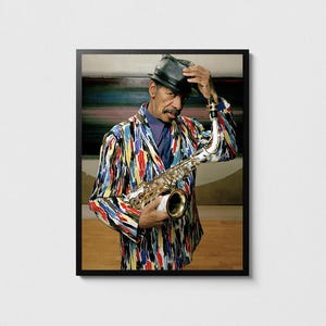 Póster de Ornette Coleman: impresión de iconos del jazz para verdaderos amantes del jazz, retratos musicales
