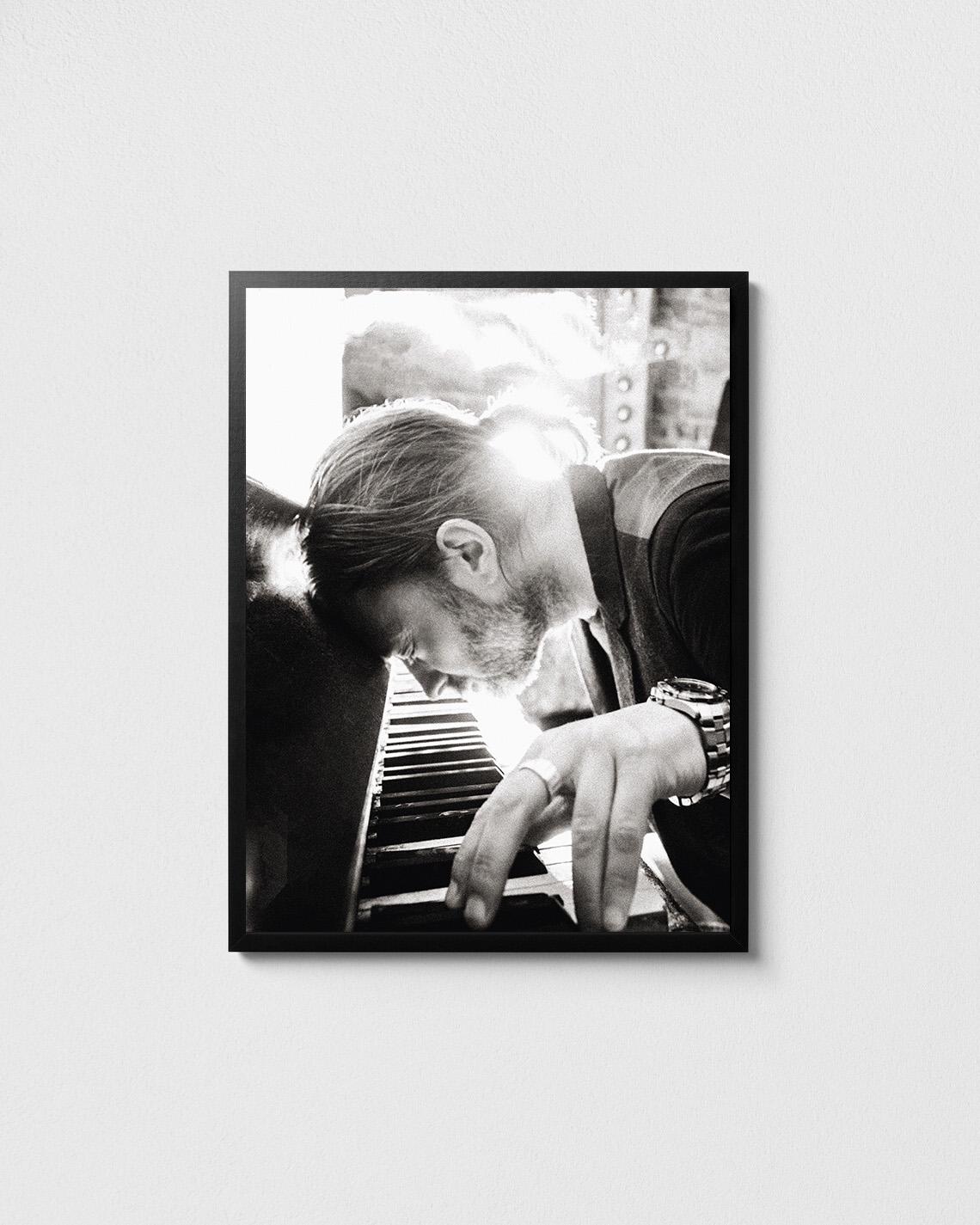 Thom Yorke Poster: Radiohead Frontman, Black and White Music Art