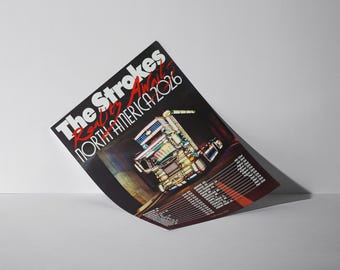 The Strokes Reality Awaits 2026 Tour Poster: Indie Music Wall Art