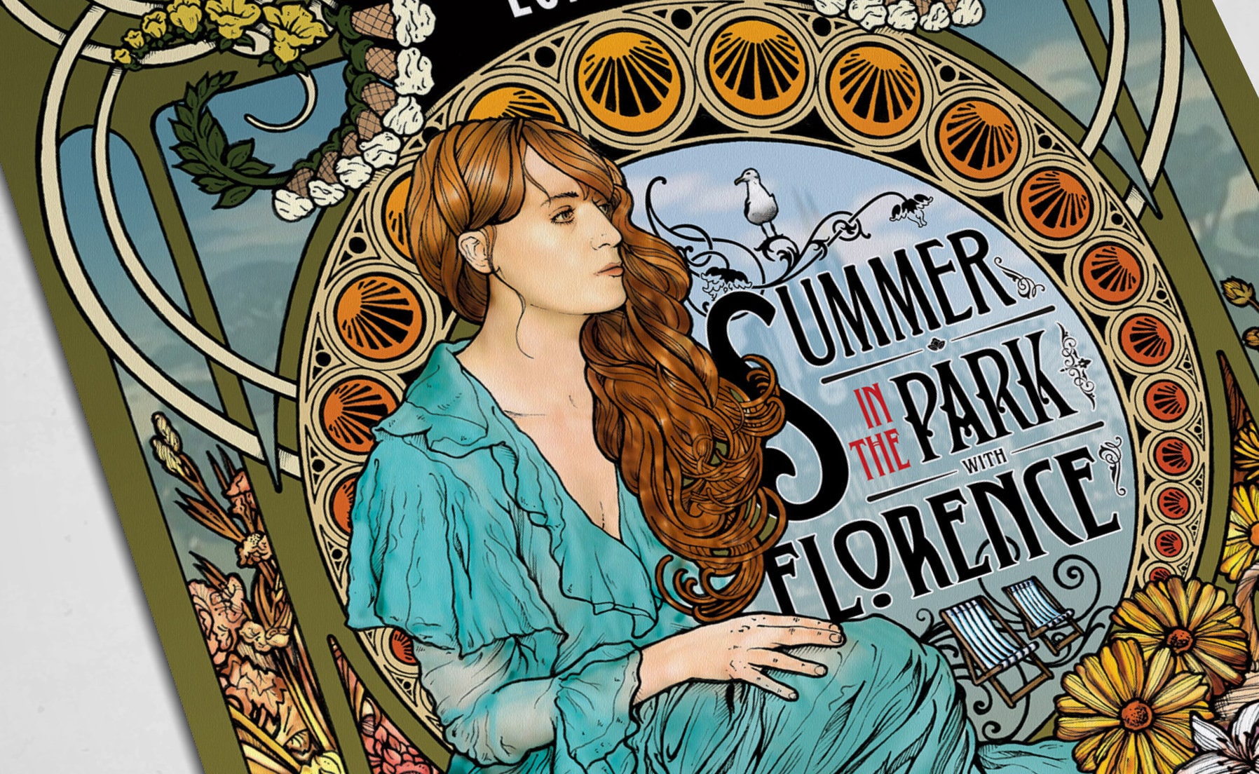 Florence and the Machine Poster: Art Nouveau Indie Music Decor - Etsy