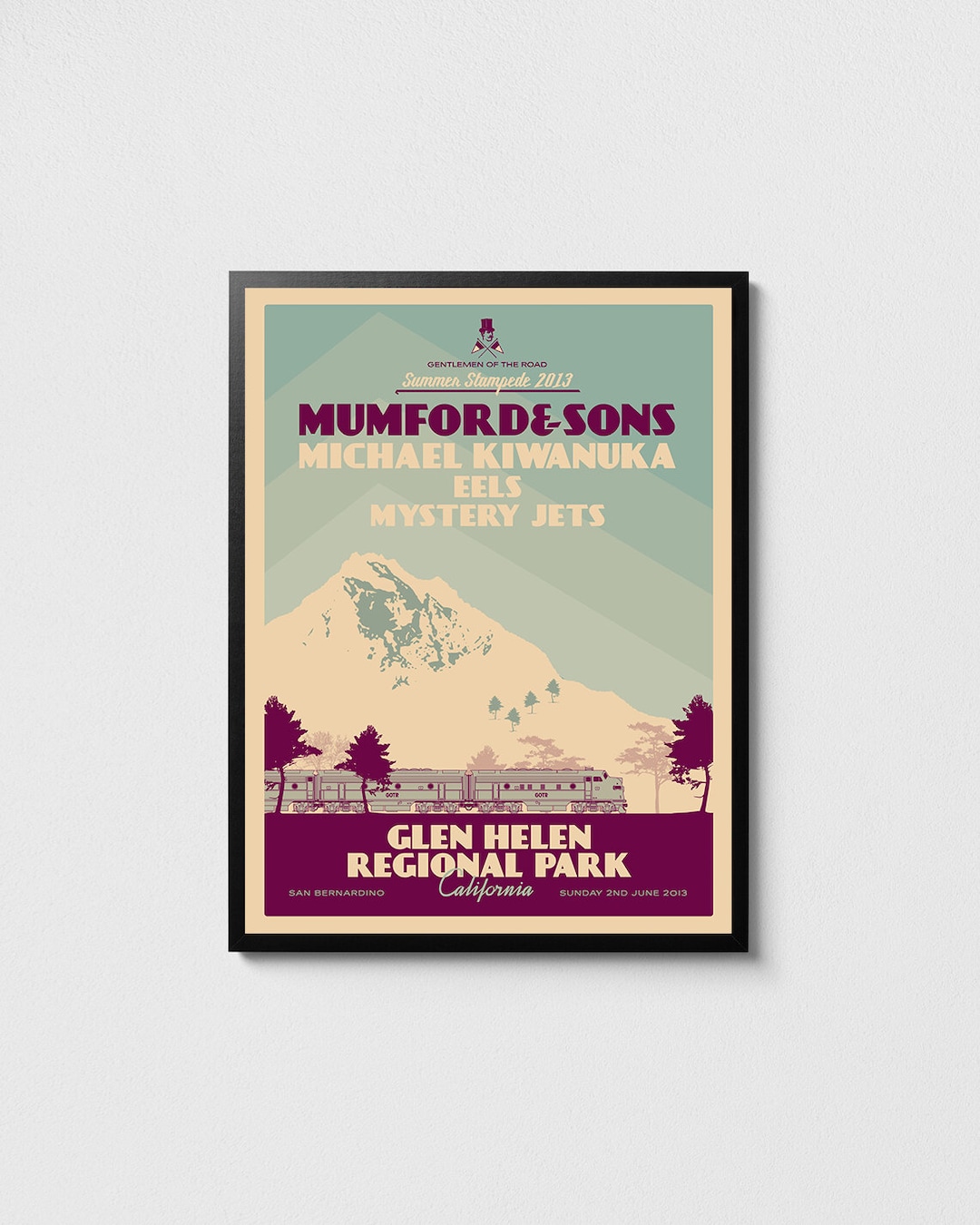Mumford & Sons Tour Poster Mumford and Sons Print Rock Art - Etsy