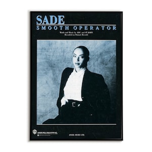 Sade &quot;Smooth Operator&quot; Poster: Retro Music Art Print