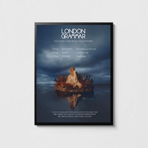 London Grammar - Californian Soil Tour Poster