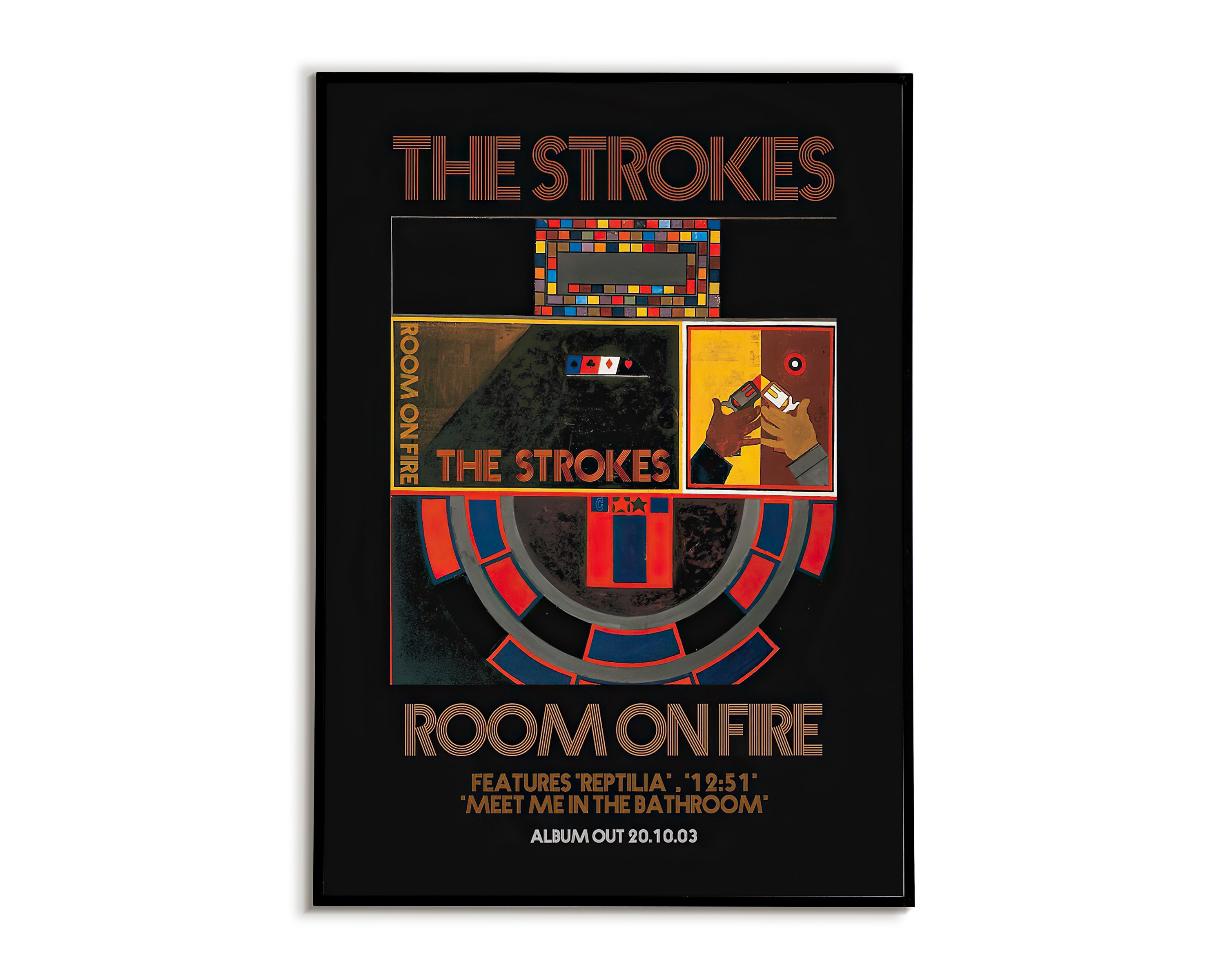THE STROKES 2ndアルバムROOM ON FIRE ポスター Amazon.com: The Strokes poster, The Strokes Room on Fire