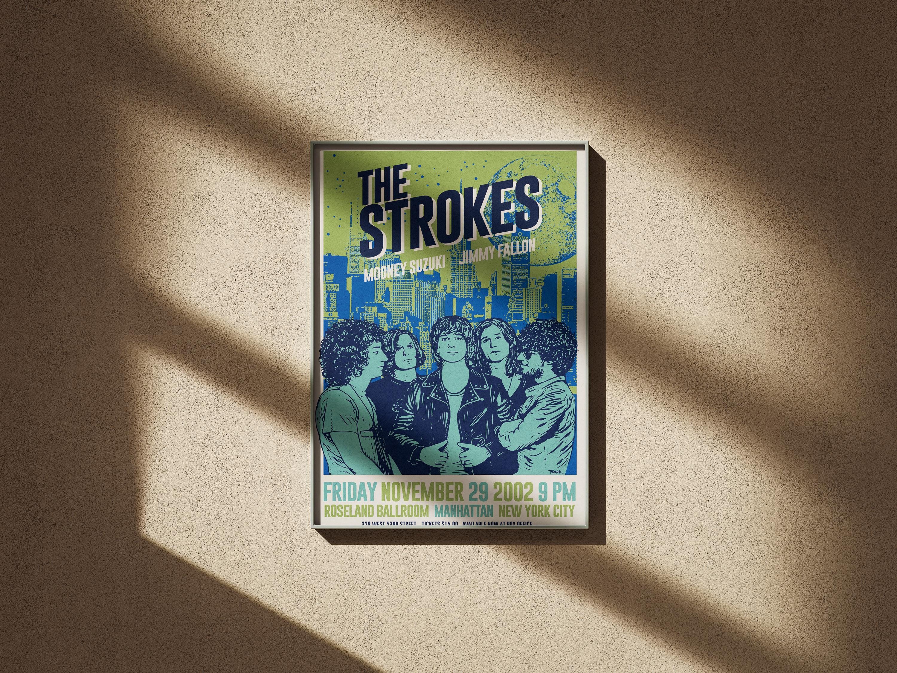 The Strokes Concert Poster, the Strokes Print, Music Room Decor