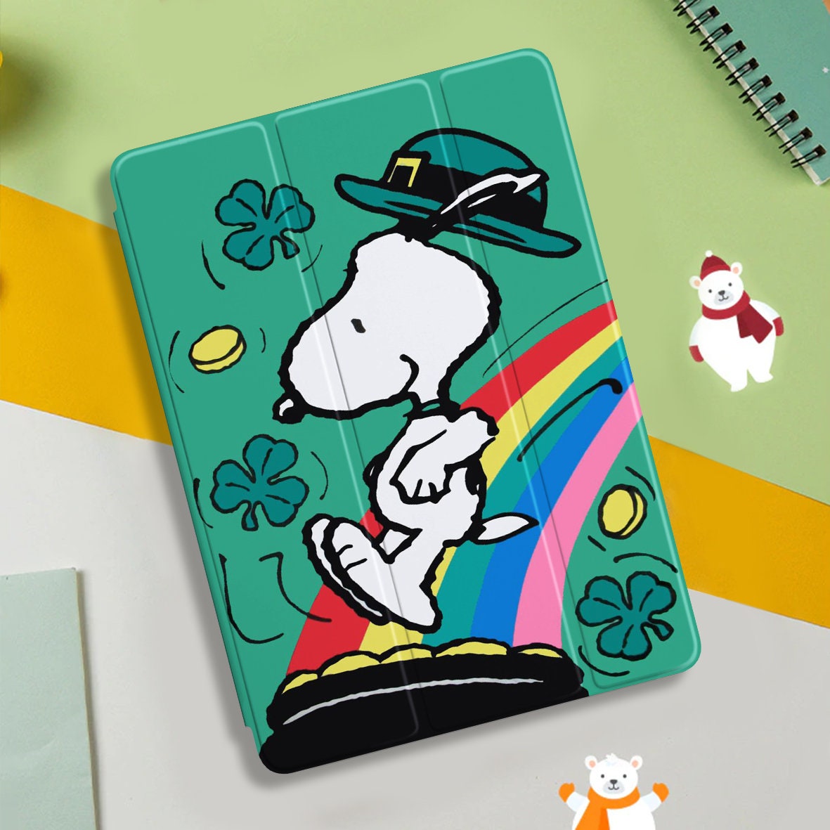Snoopy iPad Case Charlie Brown iPad Case For iPad 7th 8th Etsy