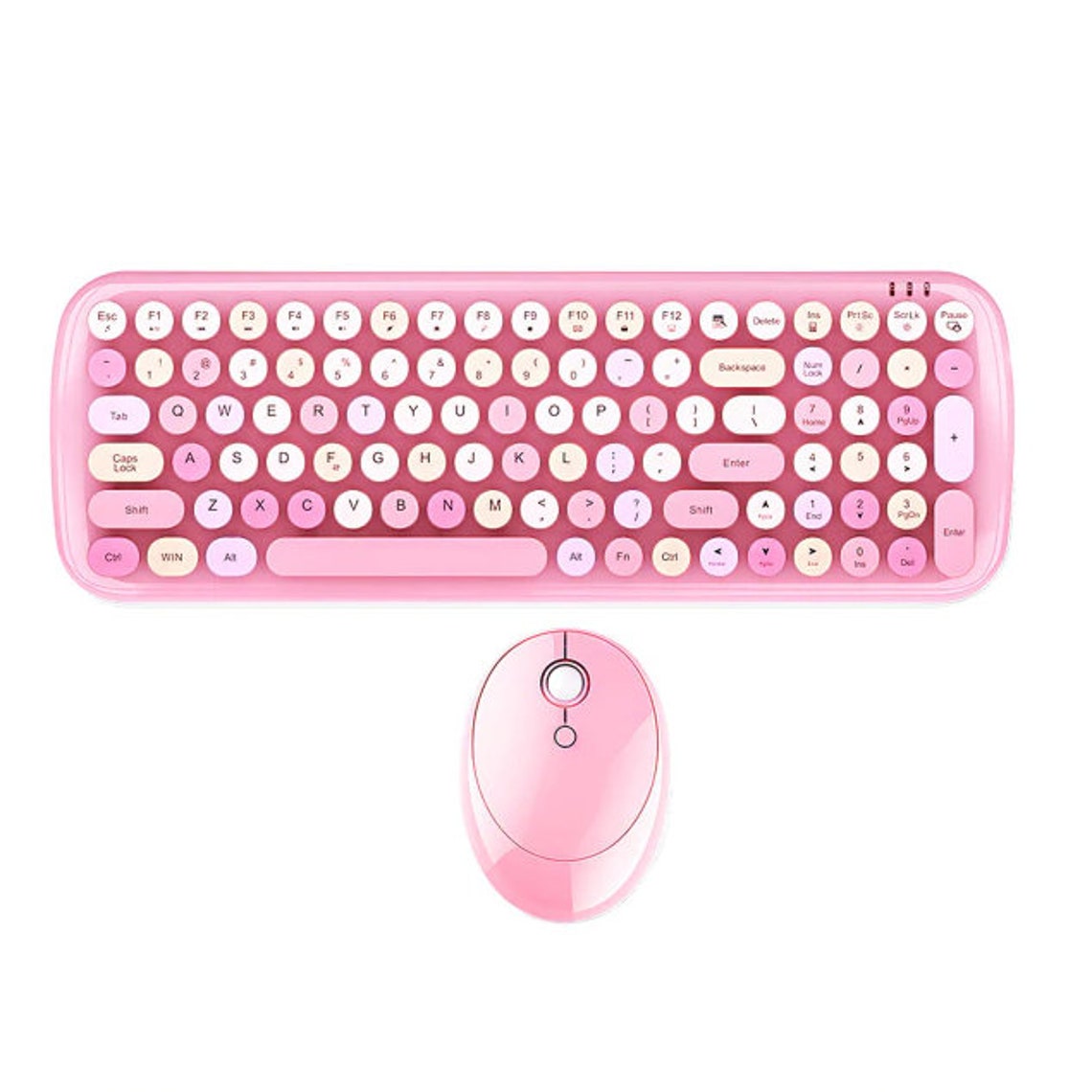 Wireless Bluetooth Keyboard Mouse Gaming Keyboard Pastel Etsy