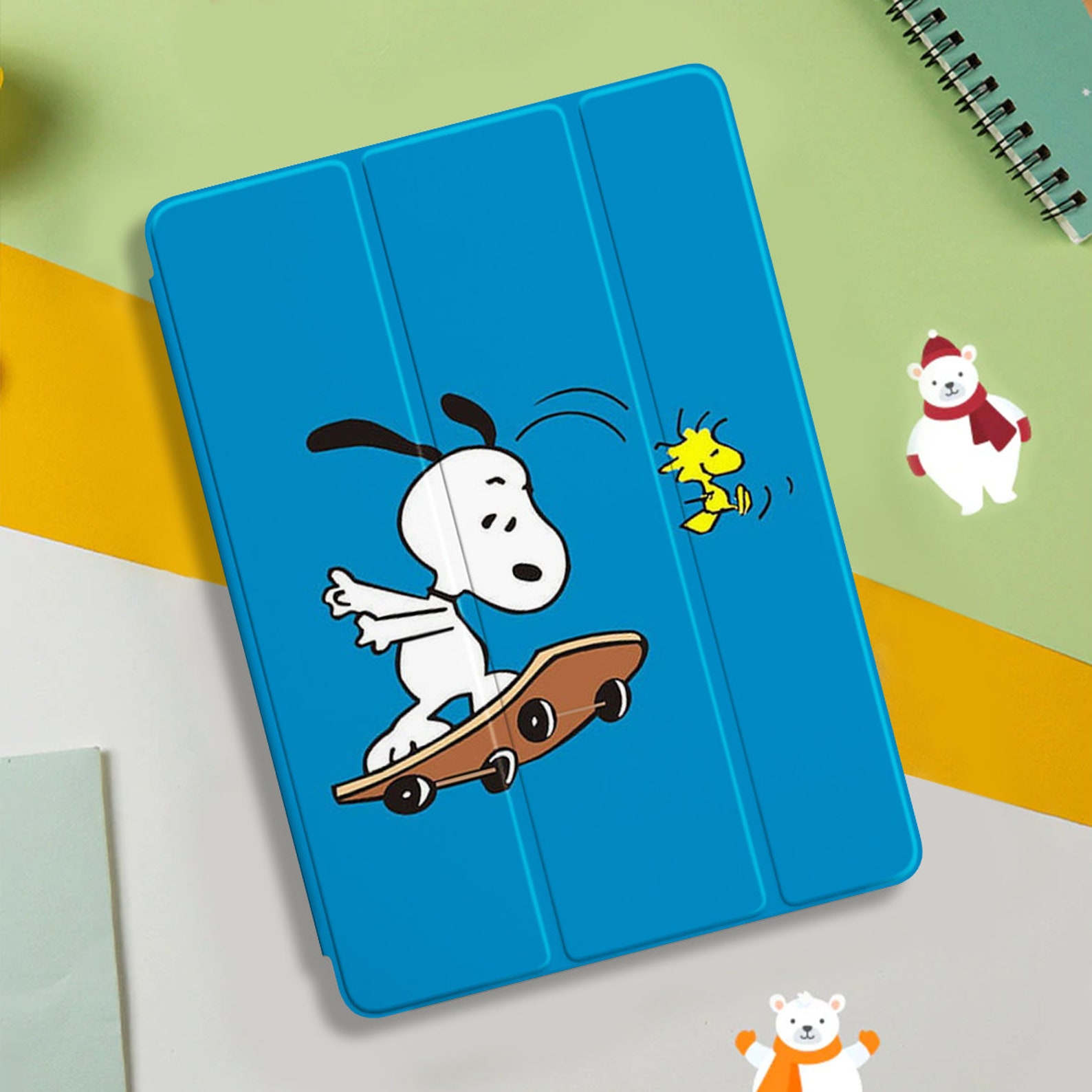 Snoopy iPad Case Charlie Brown iPad Case For iPad 7th 8th Etsy