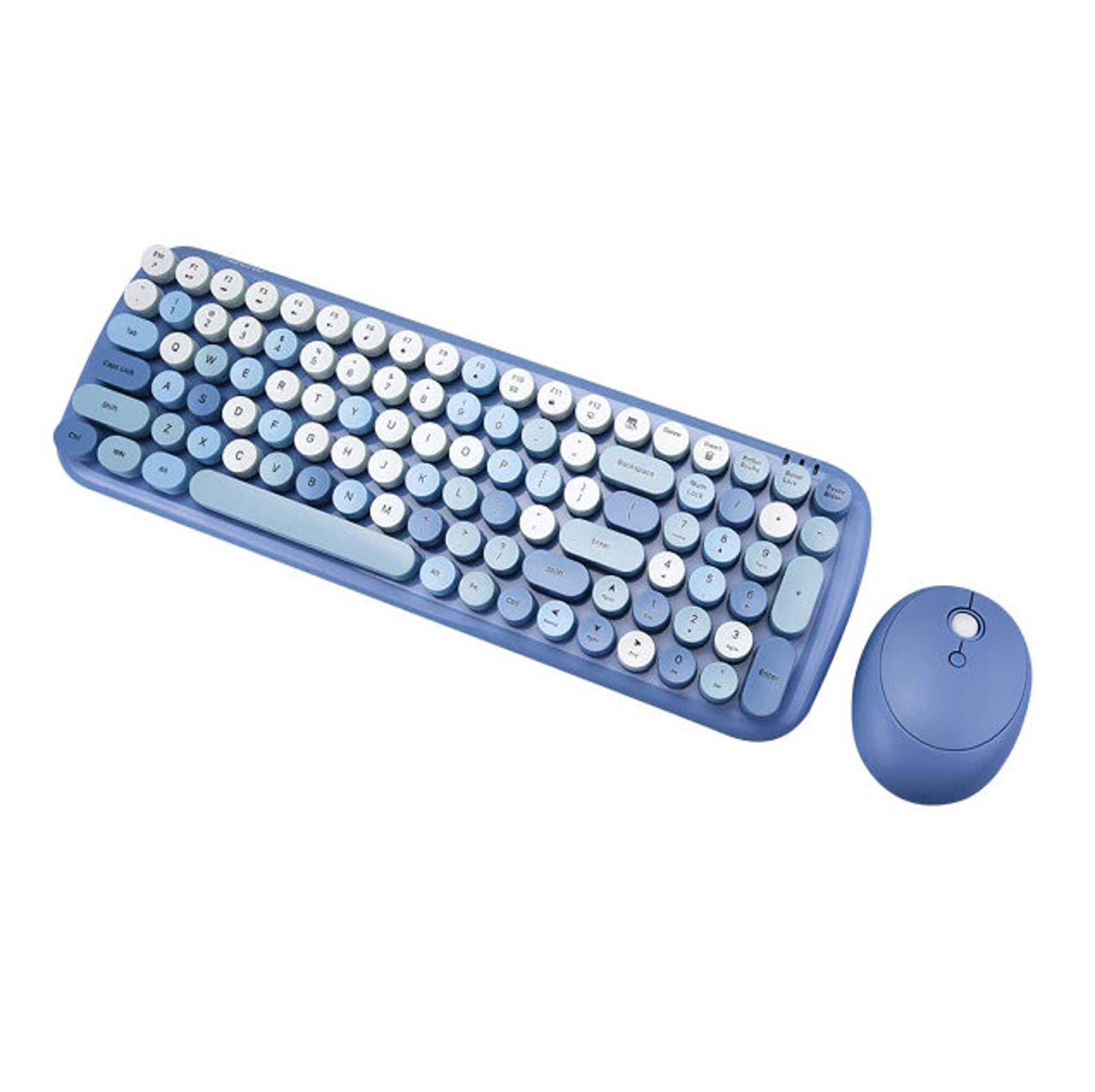 Wireless Bluetooth Keyboard Mouse Gaming Keyboard Pastel Etsy