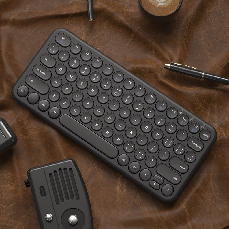 Gaming Keyboard Pastel Keyboard Wireless Slient Keyboard Etsy