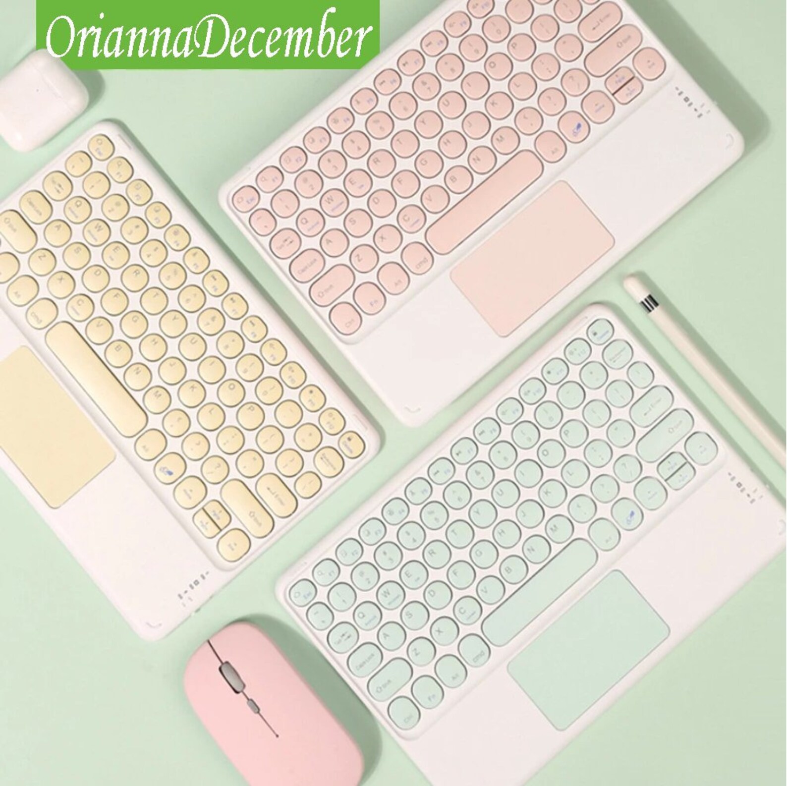 Gaming Keyboard Pastel Keyboard For iPad 7th 8th Generation Etsy