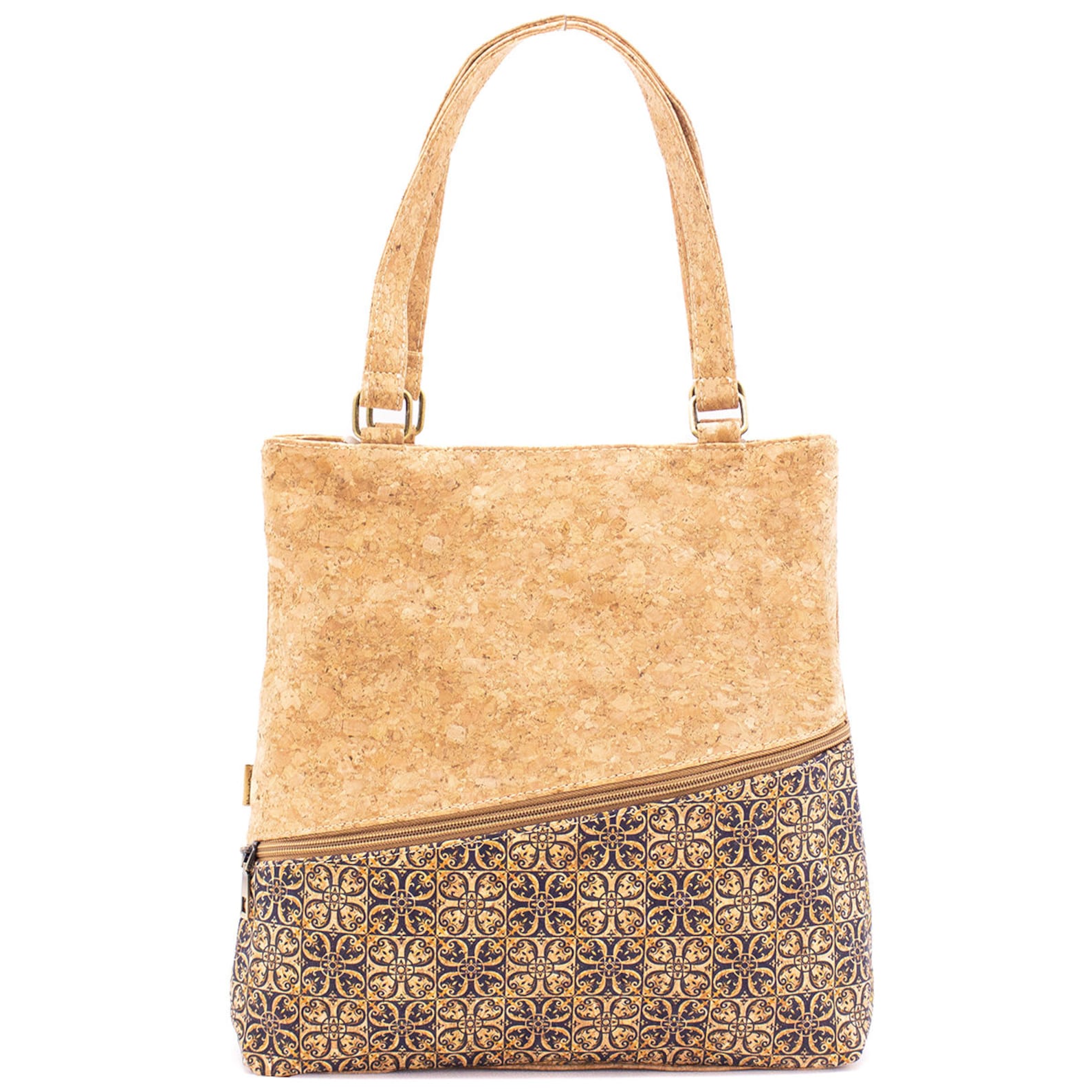 Tote Cork Handbag in Natural Cork Cork handbags Handbags Etsy