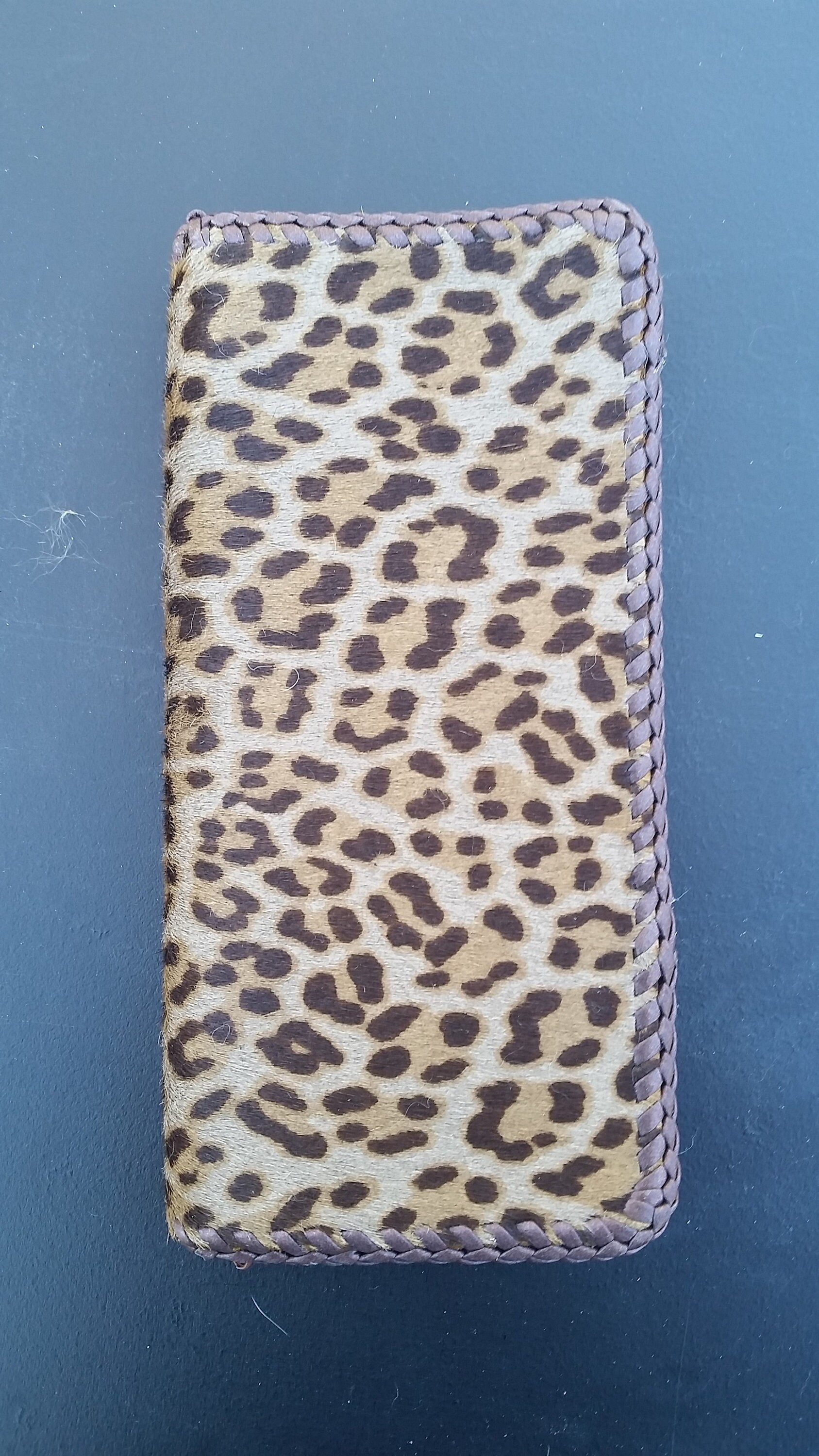 Leopard Leather Printed Long Wallet Etsy