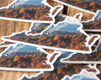 BF Sticker -- Virginia State Weatherproof Vinyl Decal