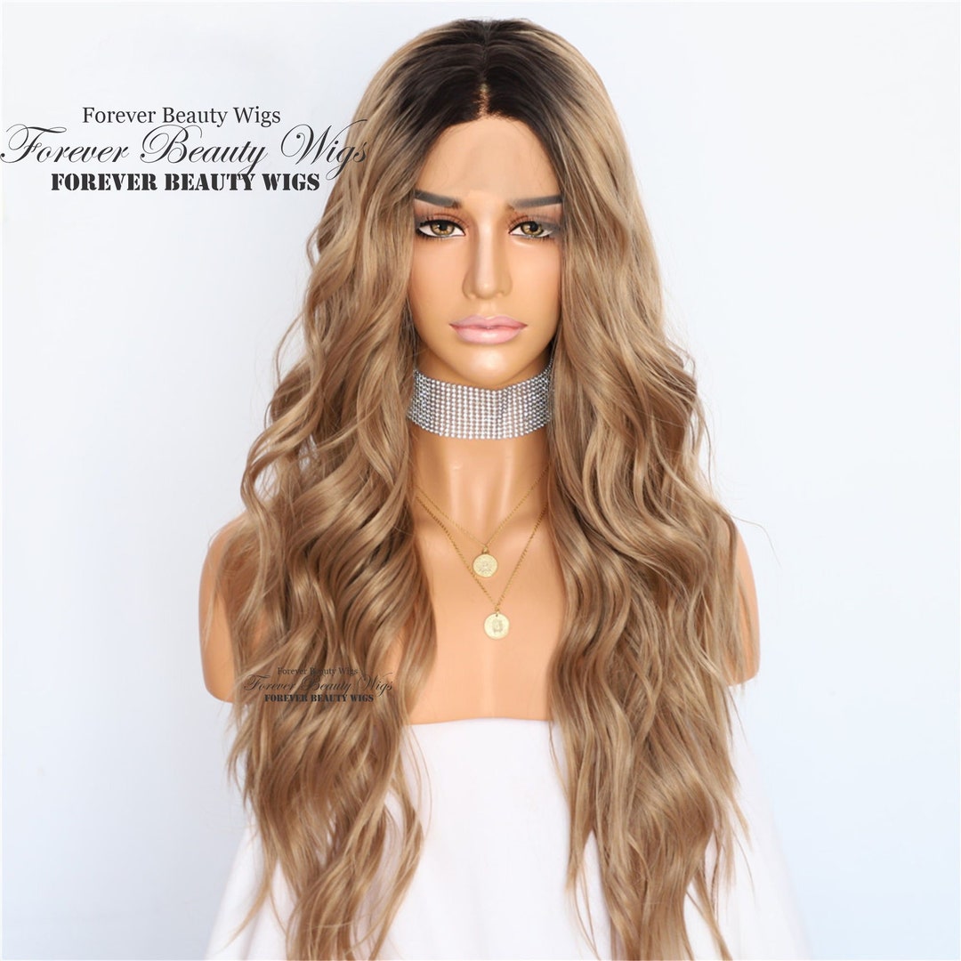 Ombre Copper Ash Blonde Lace Front Wig 24 Inches Body Wave Etsy
