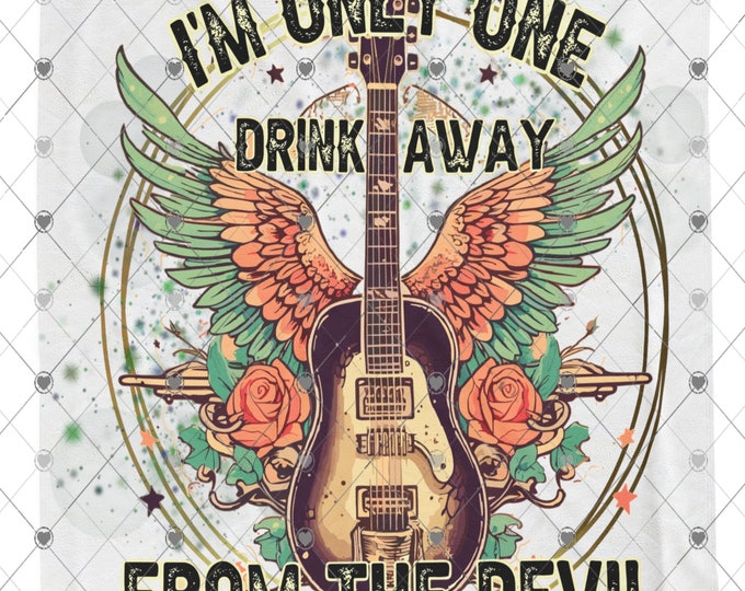I'm Only One Drink Away From the Devil, Jelly Roll, Velveteen Plush Blanket