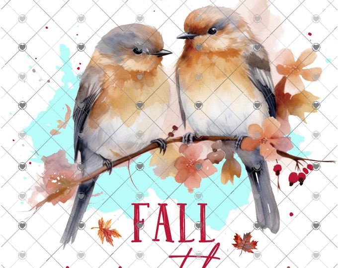 Fall is in the air, birds Fall png, Fall Shirt Design, Digital Download, png file