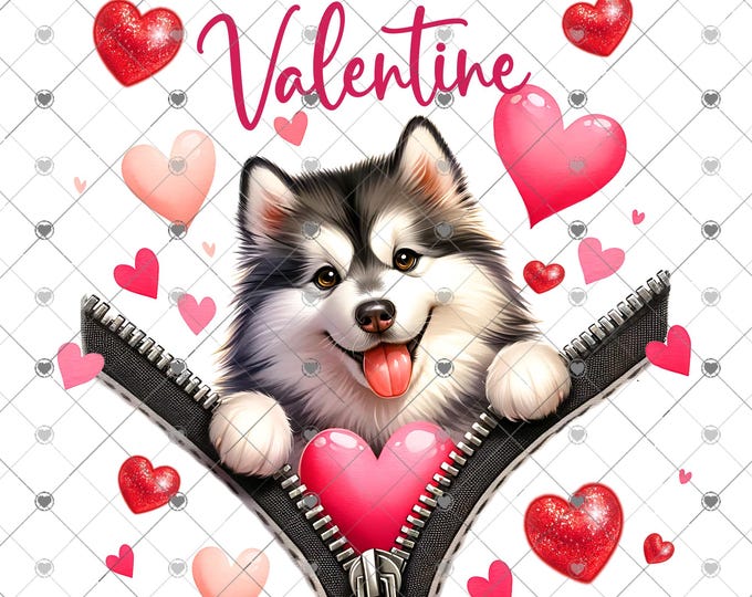 Valentine's Day, Be My Valentine, adorable Husky Dog, children's shirt Png, download, digital download