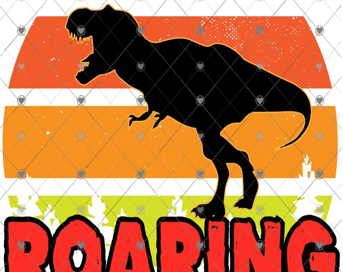 Roaring into Kindergarten T-Rex Dinosaur, Back to School shirt design, digital download, png file