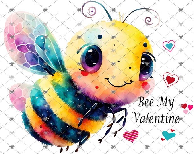 Bee My Valentine, Honey Bee Valentine's Day png,  children's shirt Png, download, digital download