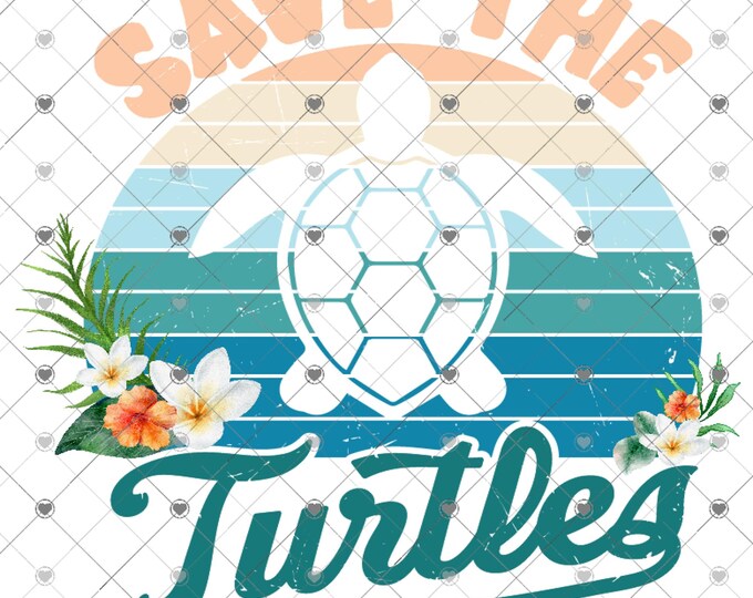 Save The Turtles, Sea Turtles, Ocean png download, shirt design, Png file