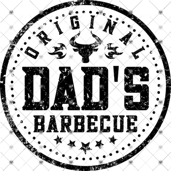 Dad's Original BBQ, Father's Day, 2 versions, png design, shirt design, digital download, Png file