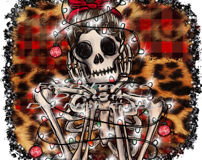 Dead Inside but Jolly AF Skeleton with Lights, Png download, shirt or sign png, digital download