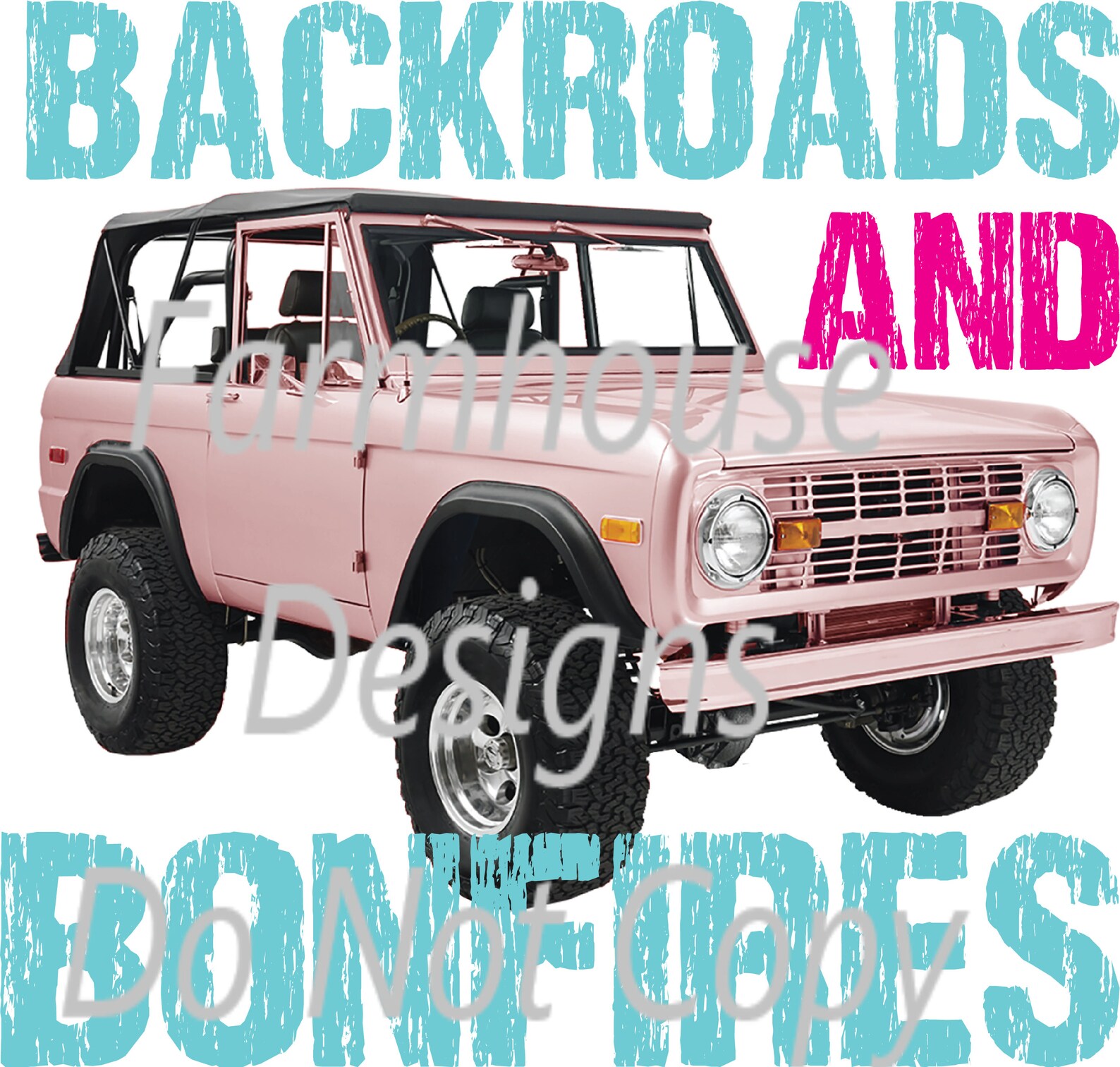 Backroads And Bonfires Bronco Sublimation Transfer Or White Etsy