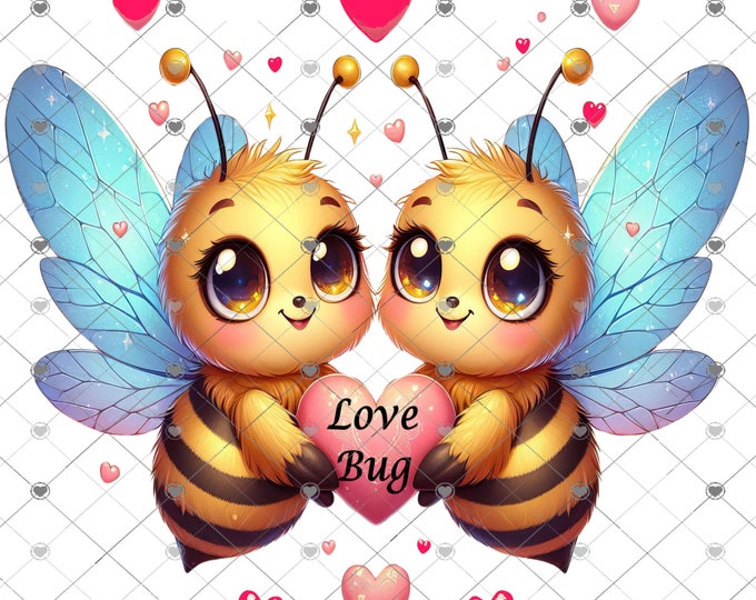 Love Bug, Honey Bees Valentine's Day png,  children's shirt Png, download, digital download