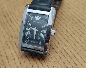 Mid Size Vintage Emporio Armani Tank Style Watch . - Etsy