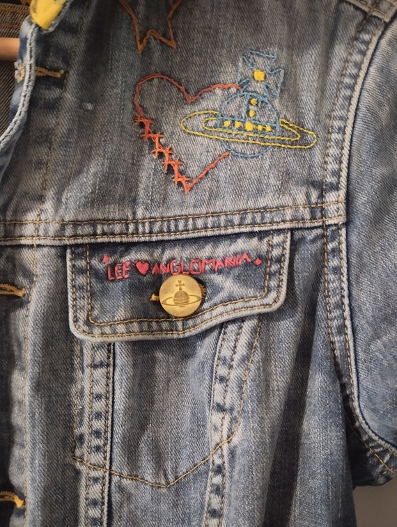 Awesome Vivienne Westwood X Lee denim jacket..Sz … - image 8