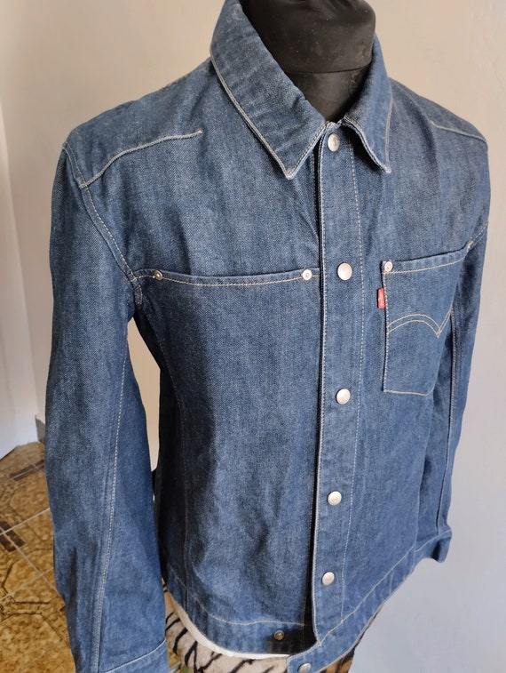 Vtg 90s Levi's Trucker Denim Jean Jacket 70507-4809 Dark