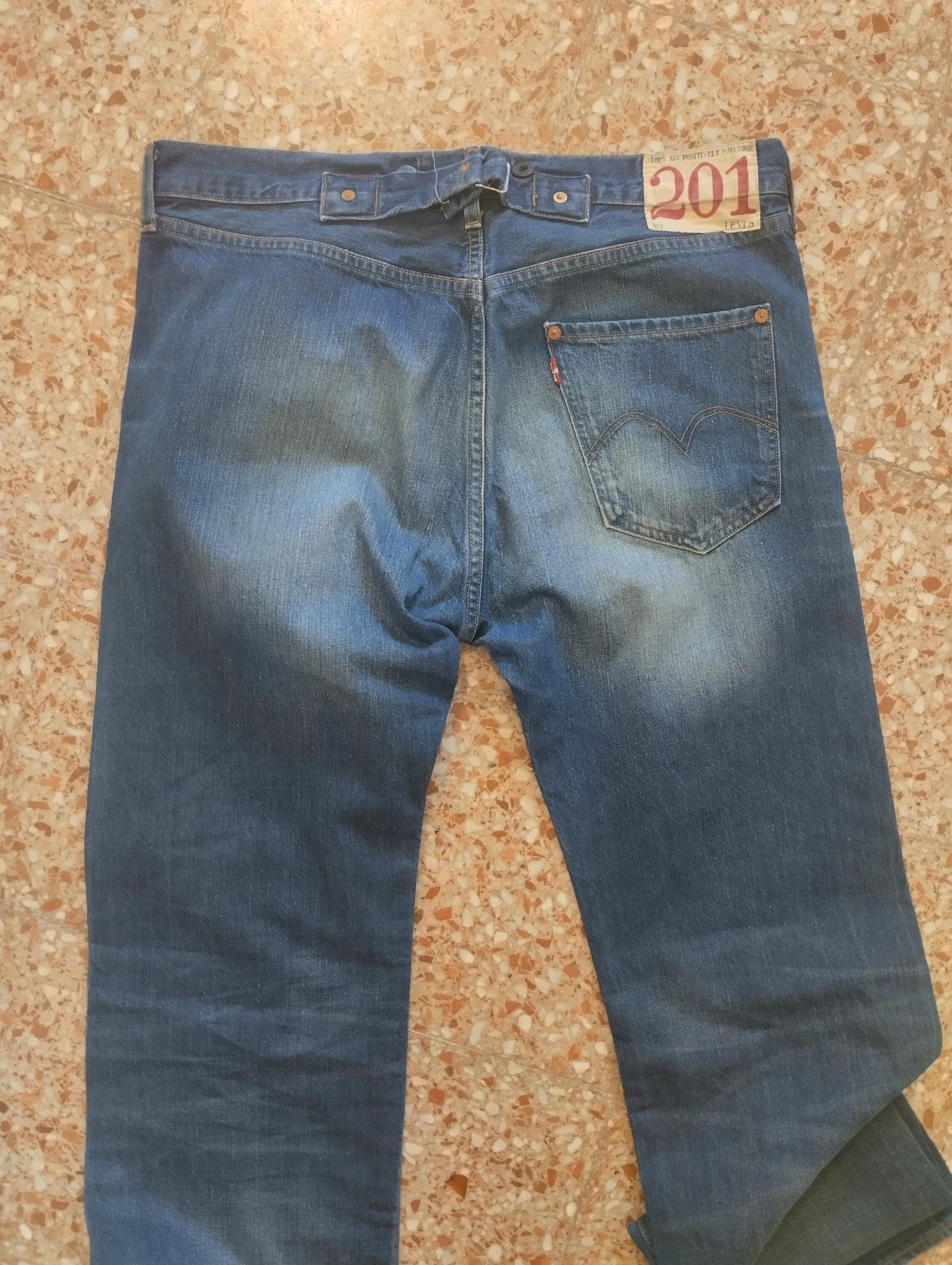 Original Vintage Levi's 201, Cinch Back Loose Jeans..34 Original Vintage Levi's 201, Cinch Back Loose Jeans..34