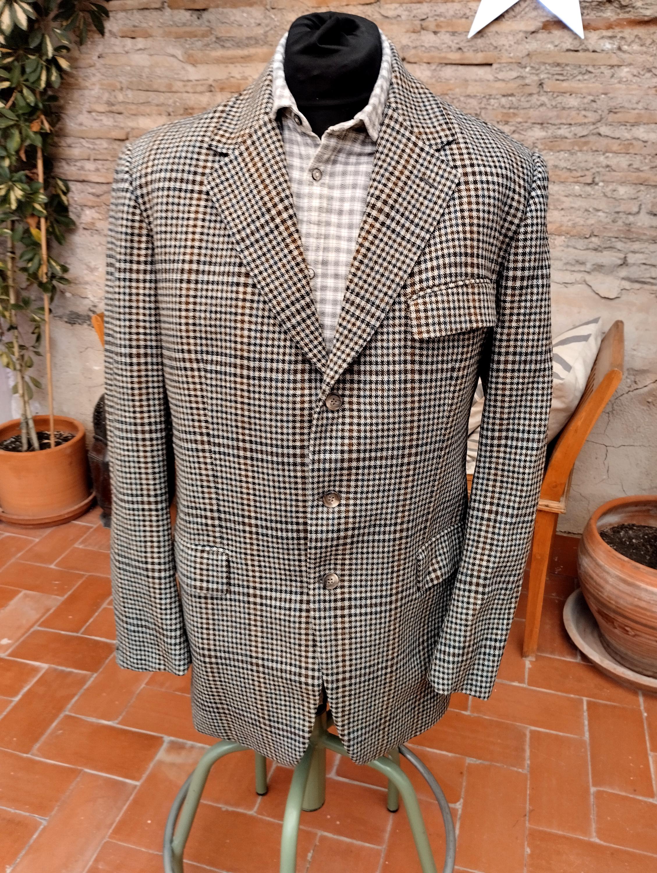 Veste Tweed Mears Hacking Jacket UK 12 – Équitation Campagne – Laine Verte