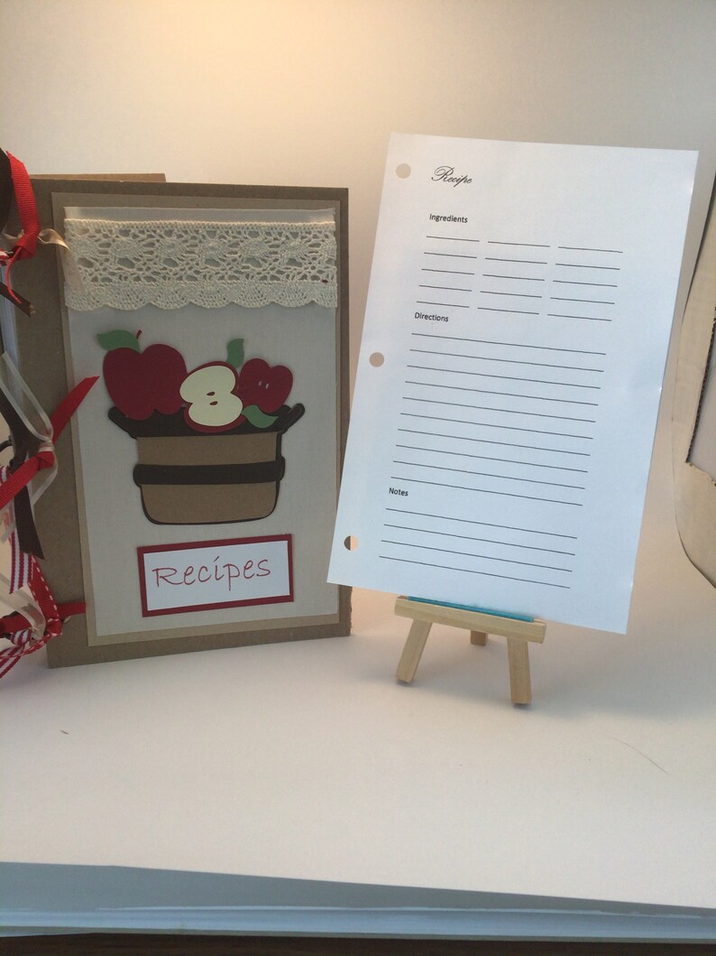 Recipe Book With Replaceable Sheets to Save or Share Favorite Family ...