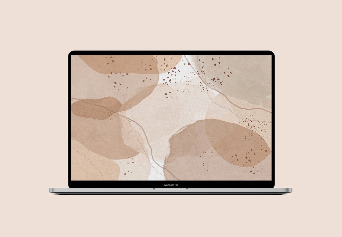 Neutral Desktop Wallpaper ästhetische Hintergrund Macbook Etsy