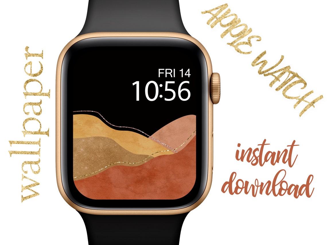 Black Apple Watch Aesthetic Wallpaper Mountain Landscape | Etsy