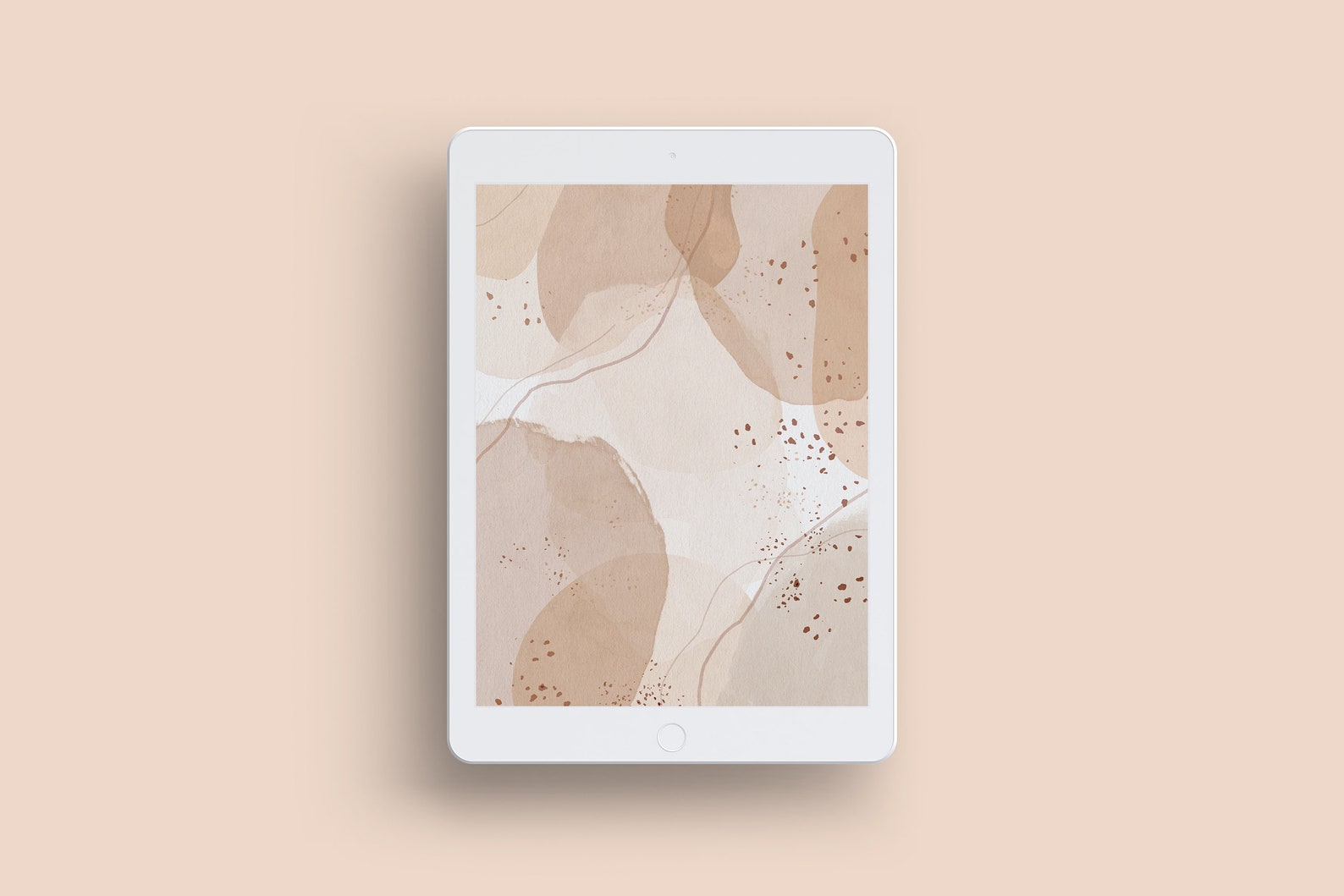 Neutral Desktop Wallpaper Aesthetic Background Macbook Boho Etsy